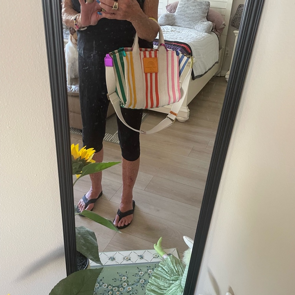 Kurt Geiger Multicolor Striped Tote